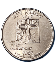 Estados Unidos ¼ dólar 2008 - New México State Quarter