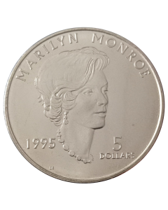 Ilhas Marshall 5 dólares 1995 FC - Marilyn Monroe