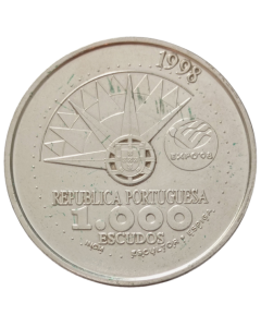 Portugal 1000 escudos 1998 -   Ano Internacional dos Oceanos (Prata)