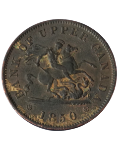 Banco do Alto Canadá (Províncias Canadenses) 1 centavo 1850