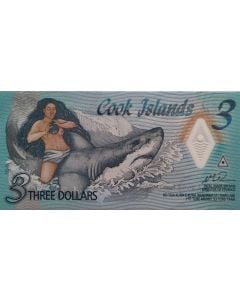 Ilhas Cook 3 dólares 2021 FE