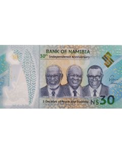 Namíbia 30 dólares 2020 FE - 30º Aniversário da Independência 