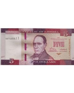 Libéria 5 dólares 2016 FE 