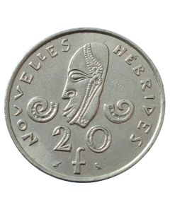 Novas Hébridas 20 francos 1973