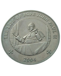 Somalia 25 Shillings 2004 - Vida do Papa João Paulo II - Papa João Paulo II na janela do Vaticano