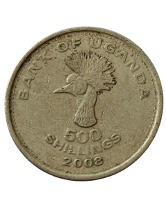 Uganda 500 Shillings 2008
