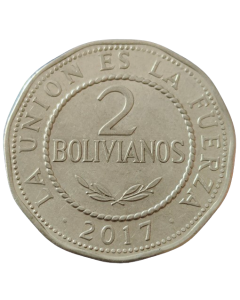 Bolívia 2 bolivianos 2017