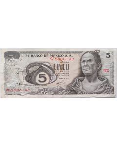 México 5 Pesos 1972