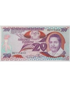 Tanzânia 20 Shillings 1987 FE