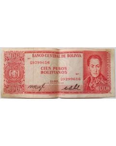 Bolívia 100 Pesos Bolivianos 1983
