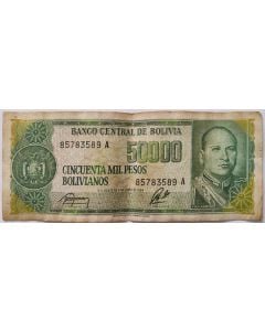 Bolívia 50000 Pesos Bolivianos 1984