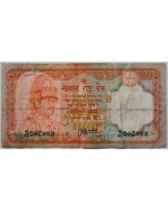 Nepal 20 rúpias 1985/2001
