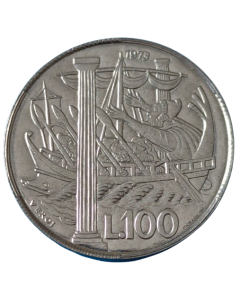 San Marino 100 liras 1973 - Divulgação da Cultura