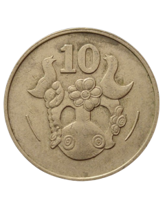 Chipre 10 Cêntimos 1983