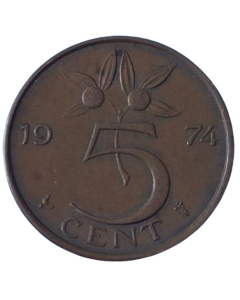 Holanda 5 Cents 1974