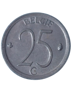 Bélgica 25 Cêntimos 1968