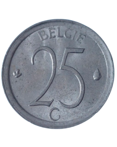 Bélgica 25 Cêntimos 1974