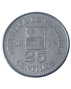 Venezuela 25 Cêntimos 1987