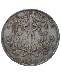 Bolívia 10 Centavos 1902