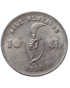 Bolívia 10 Centavos 1937