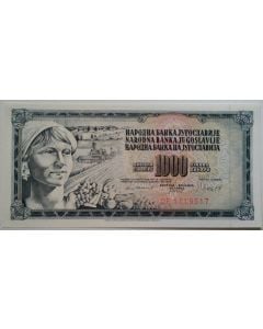 Iugoslávia 1000 dinares 1981 FE