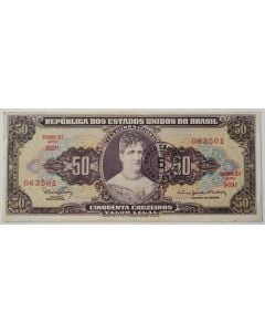 Brasil C115 - 5 Centavos 1966  (Sobreimpressão em 50 Cruzeiros)
