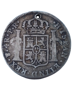 Bolívia 4 Reales 1776 - Cunhagem colonial (Prata)