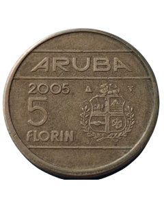Aruba 5 Florins 2005