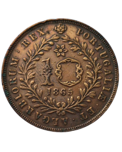 Açores 10 Réis 1865