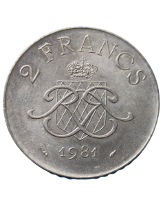 Mônaco 2 Francos 1981
