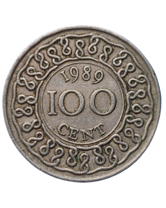 Suriname 100 Cêntimos 1989