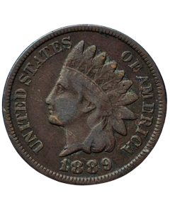 Estados Unidos 1 Cent 1889 - Cabeça de Índio
