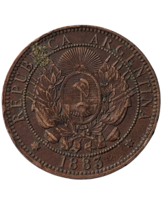 Argentina 2 centavos 1883