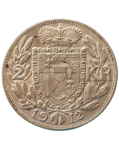 Liechtenstein 2 Coroas 1912 - Prata