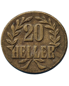 África Oriental Alemã 20 Hellers 1916