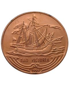 Cuba 1 Peso 1994 - Barcos à Vela: Victoria
