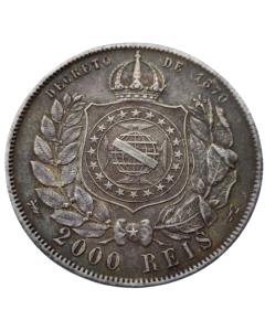 Brasil 2000 Réis 1888 - Prata