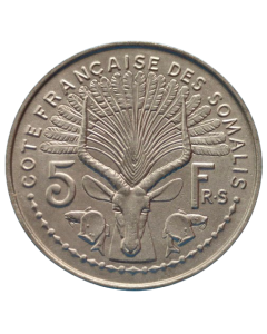 Somalilândia Francesa 5 Francos 1959 FC