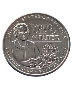 Estados Unidos da América ¼ dólar 2022 - Mulheres Americanas: Nina Otero Warren