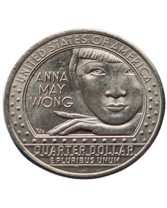 Estados Unidos da América ¼ dólar 2022 - Mulheres Americanas: Anna May Wong