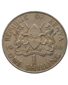 Quênia 1 Shilling 1966