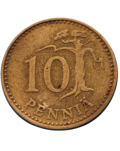 Finlândia 10 penniä 1964