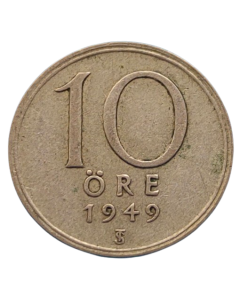 Suécia 10 ore 1949 - Prata
