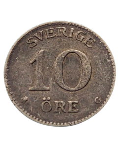 Suécia 10 Ore 1931 - Prata