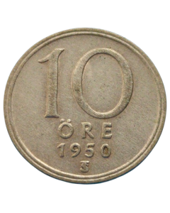 Suécia 10 ore 1950 - Prata