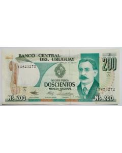 Uruguai 200 Novos Pesos 1986 