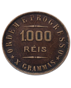 Brasil 1000 Réis 1908 - Prata