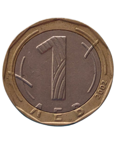 Bulgária 1 Lev 2002