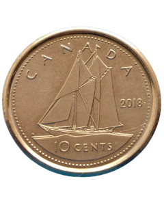 Canadá 10 Cents 2018