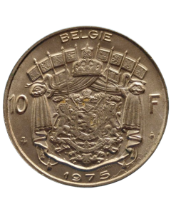 Bélgica 10 francos 1975